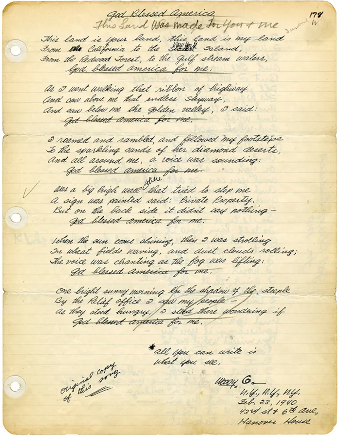 Original This Land is Your Land Lyrics