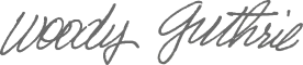 Woody Guthrie Logo