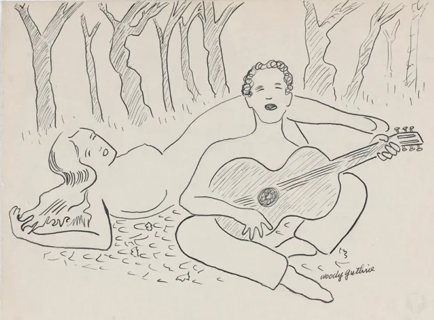 Artwork by Woody Guthrie: I'm But Songs