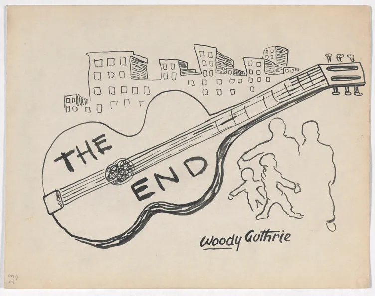 Artwork by Woody Guthrie: The End